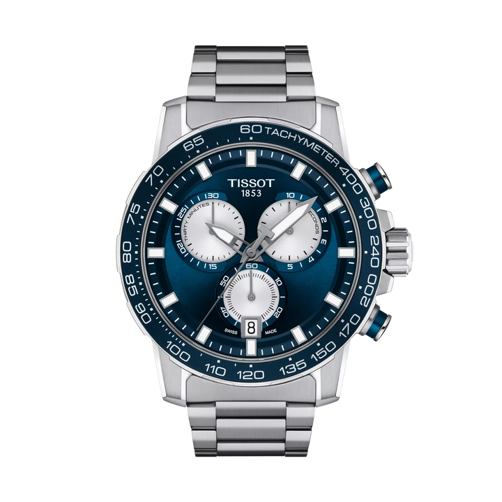 Tissot Supersport Chrono 45.5mm Quartz Blue Dial Watch T125.617.11.041.00 – front view