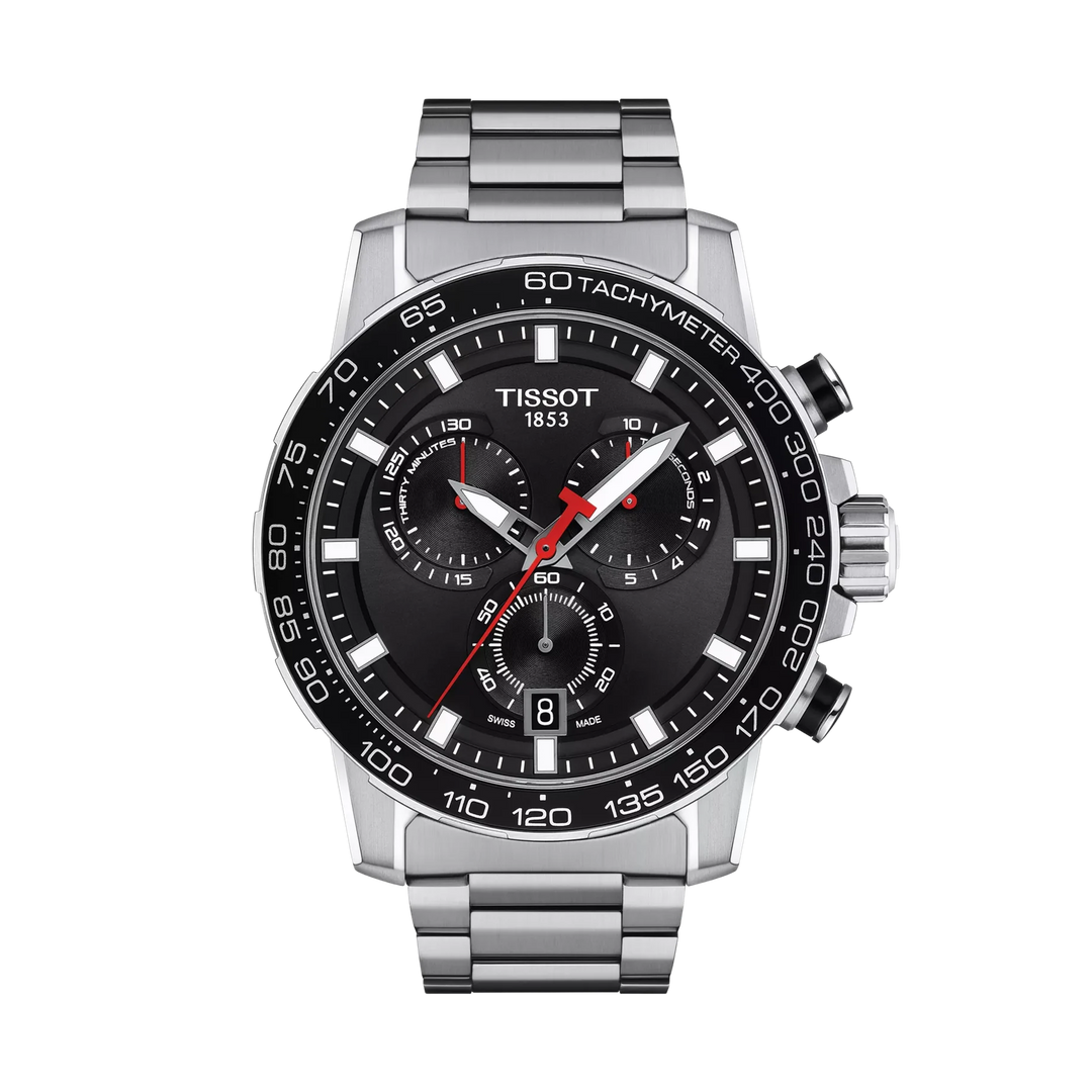 Tissot Supersport Chrono 45.5mm Quartz Black Dial Watch T125.617.11.051.00 – front view