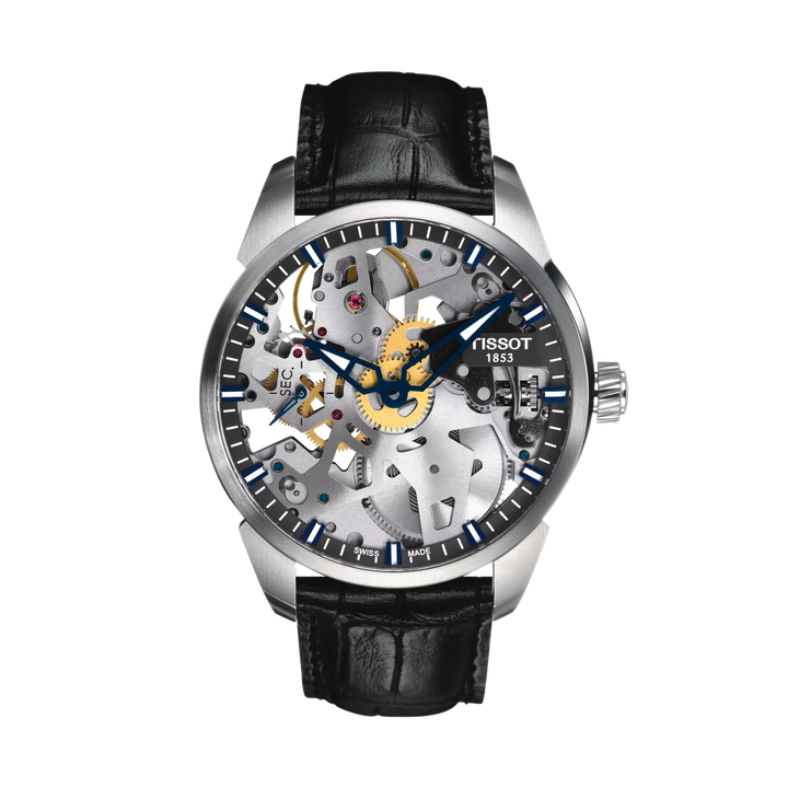 Tissot T-Complication Squelette 43mm Mechanical Watch T070.405.16.411.00 – front view