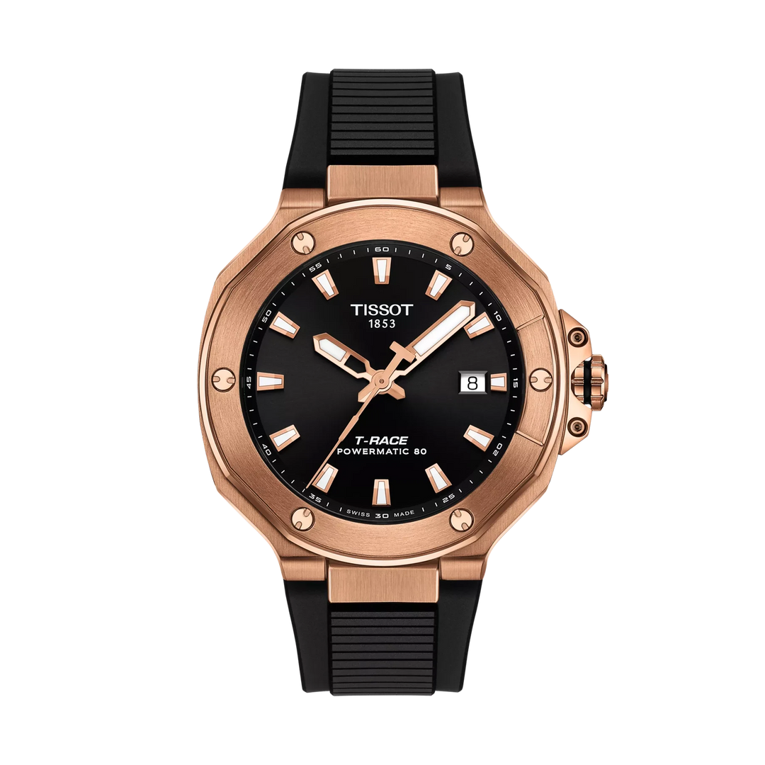 Tissot T-Race 41mm Automatic Black Dial Watch T141.807.37.051.00 – front view