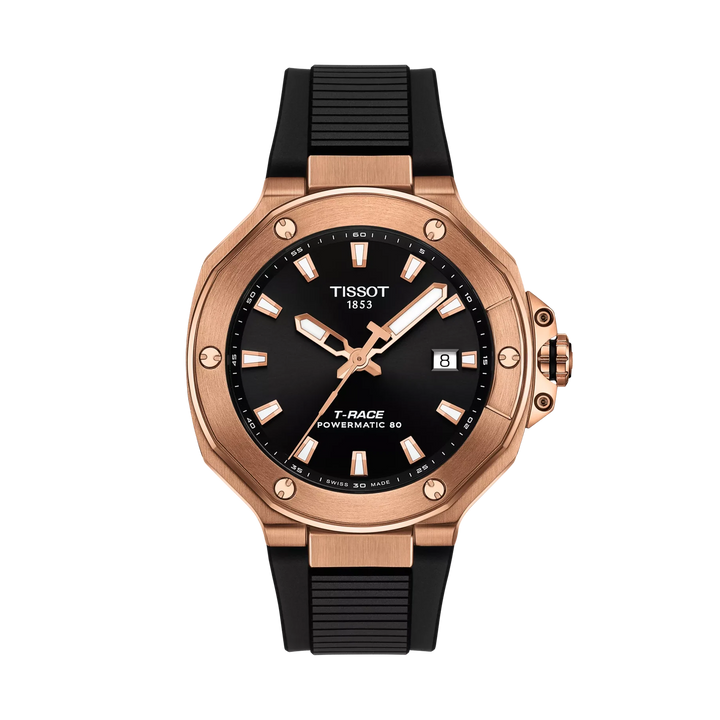 Tissot T-Race 41mm Automatic Black Dial Watch T141.807.37.051.00 – front view