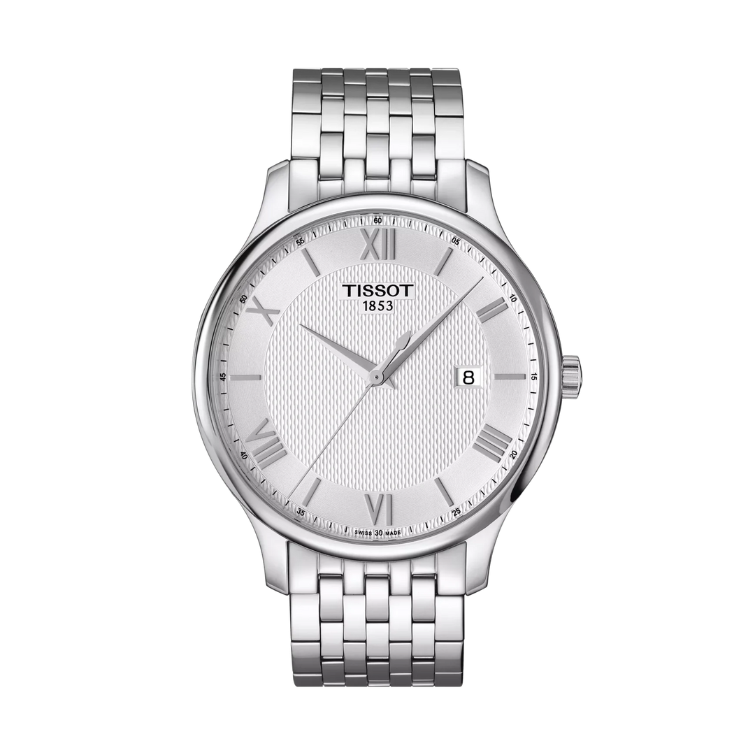 Tissot Tradition 42mm Quartz Silver Dial Watch T063.610.11.038.00 – front view