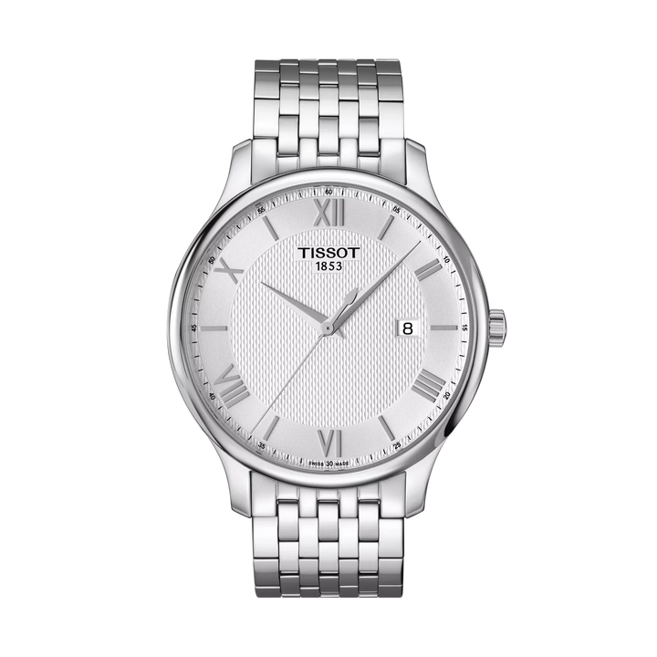 Tissot Tradition 42mm Quartz Silver Dial Watch T063.610.11.038.00 – front view
