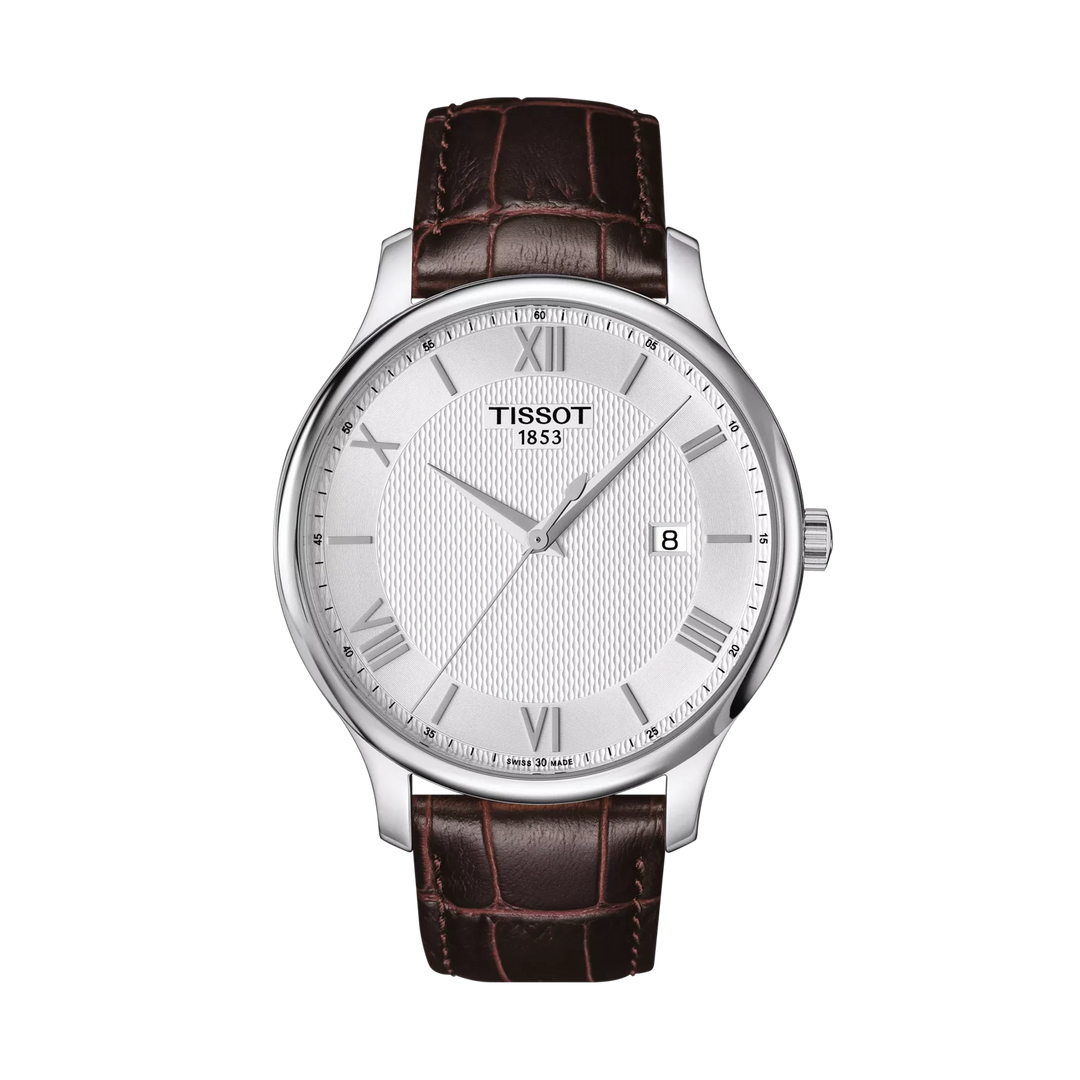 Tissot Tradition 42mm Quartz Silver Dial Watch T063.610.16.038.00 – front view