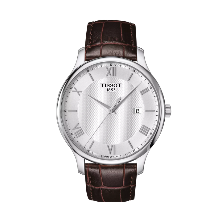 Tissot Tradition 42mm Quartz Silver Dial Watch T063.610.16.038.00 – front view