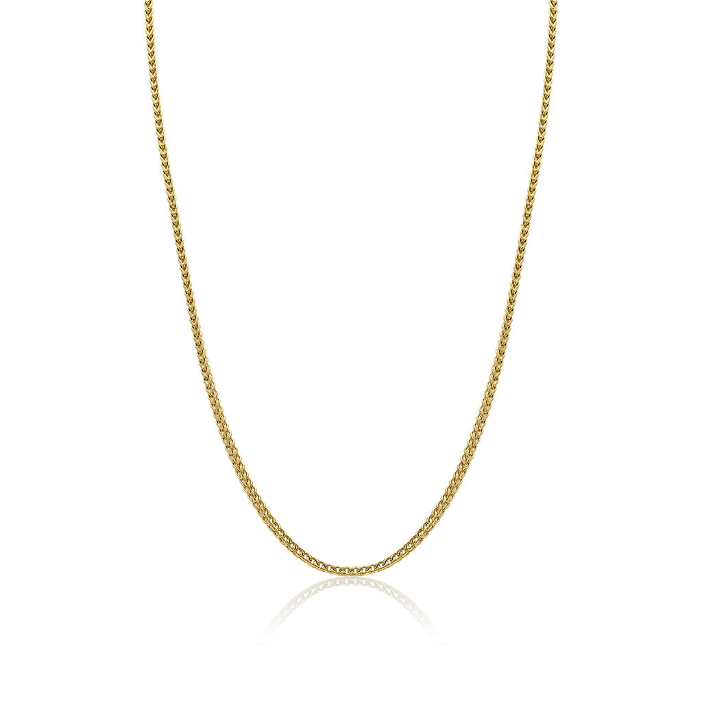 Italgem Steel Gold-Tone Round Franco Link Chain 3.5mm — SYN21-22