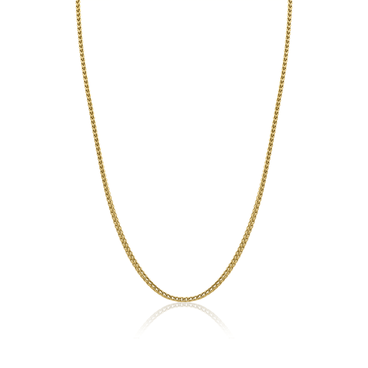 Italgem Steel Gold-Tone Round Franco Link Chain 3.5mm — SYN21-22