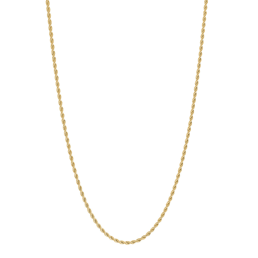 Italgem Steel 2mm Gold-Tone Rope Chain — SYN92-18