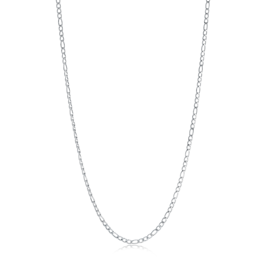 Italgem Steel 3mm Figaro Chain Necklace — SN112-20