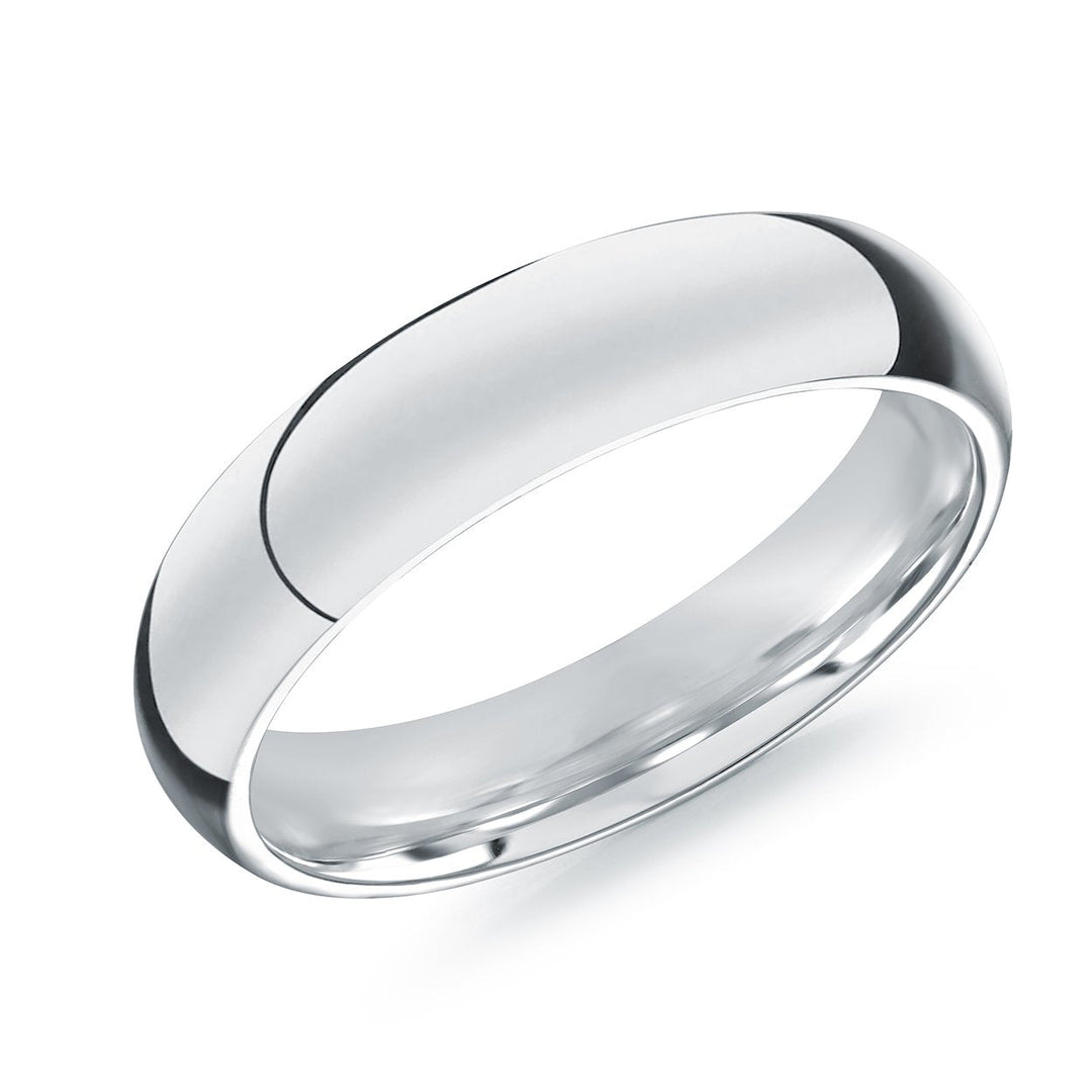 Italgem Steel 4mm Curved Band — SMR89-8