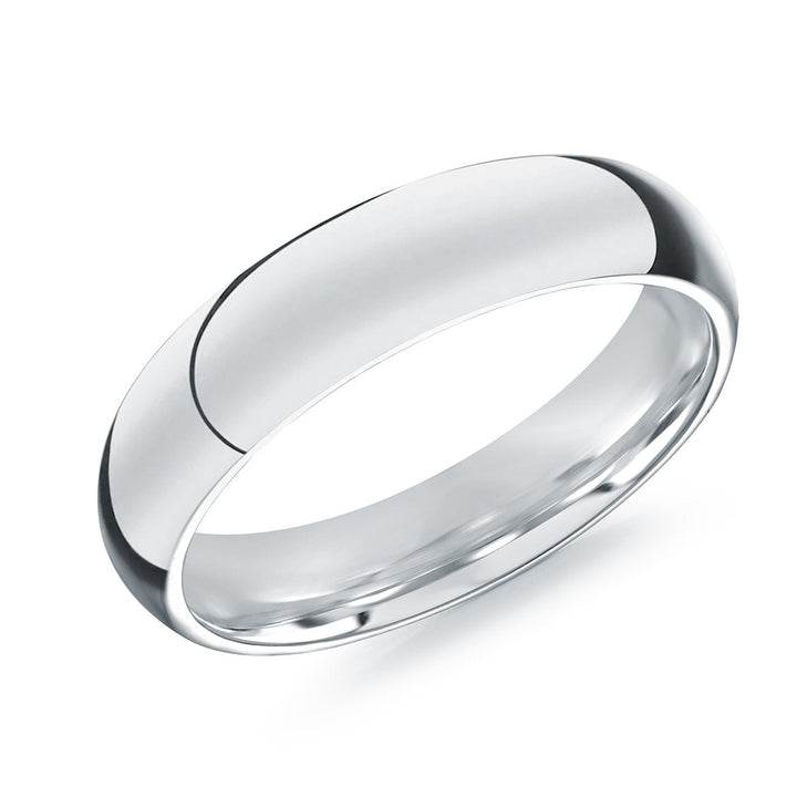 Italgem Steel 4mm Curved Band — SMR89-8