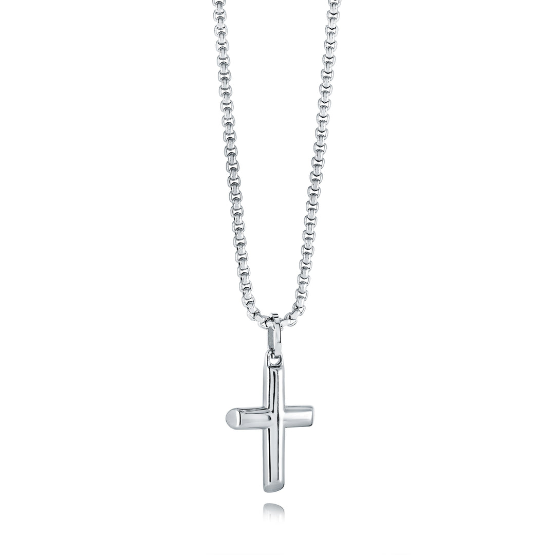 Italgem Steel Small Classic Cross Necklace — SC240