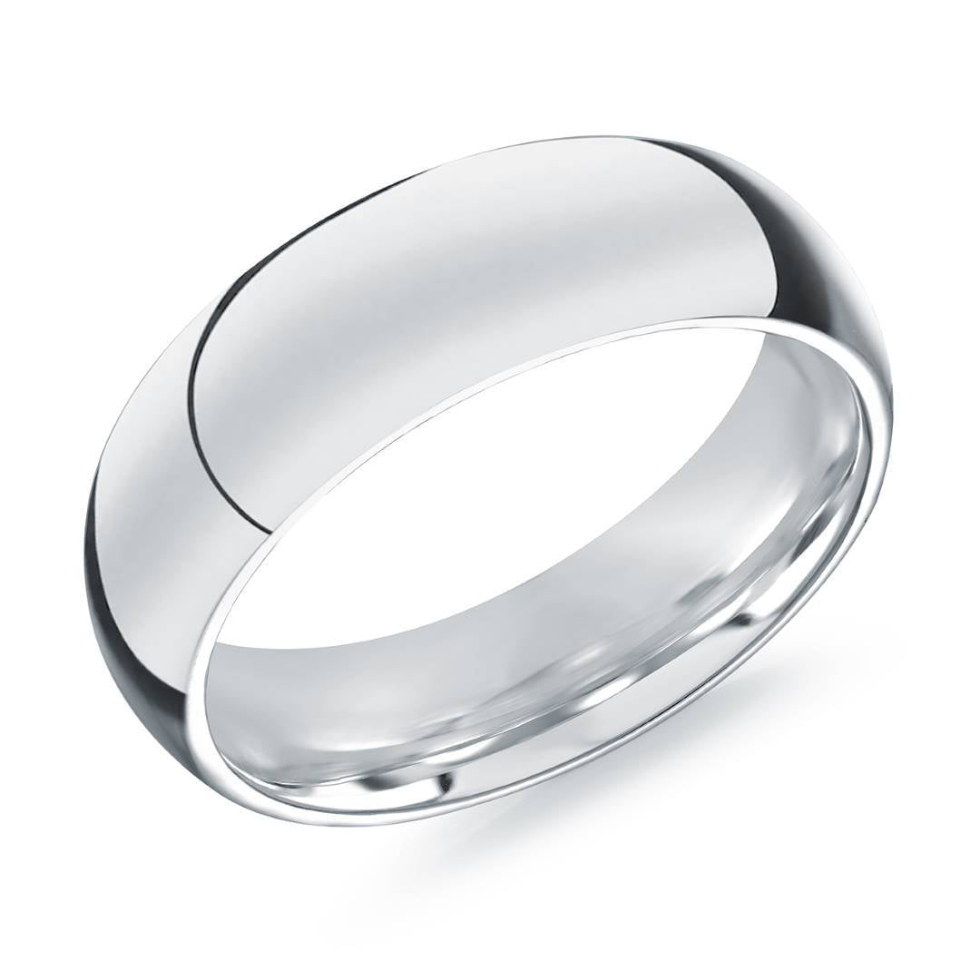 Italgem Steel 6mm Curved Band — SMR93-8
