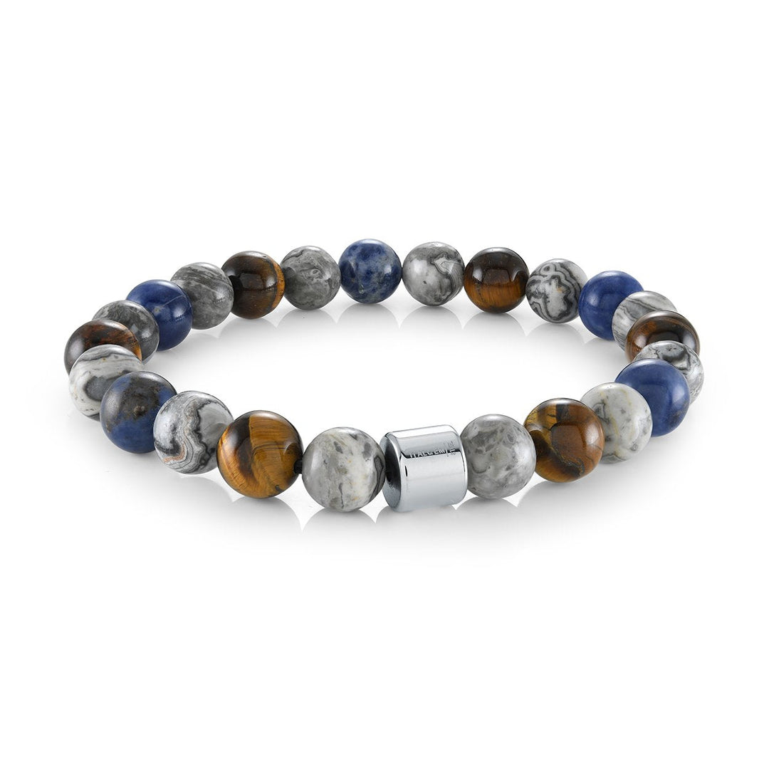 Italgem Steel 8mm Sodalite Tiger&