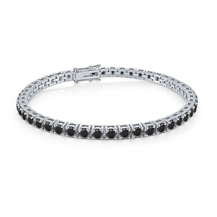 Italgem Steel 4mm Cubic Zirconia Tennis Bracelet — SMB629-SI-BCZ-8
