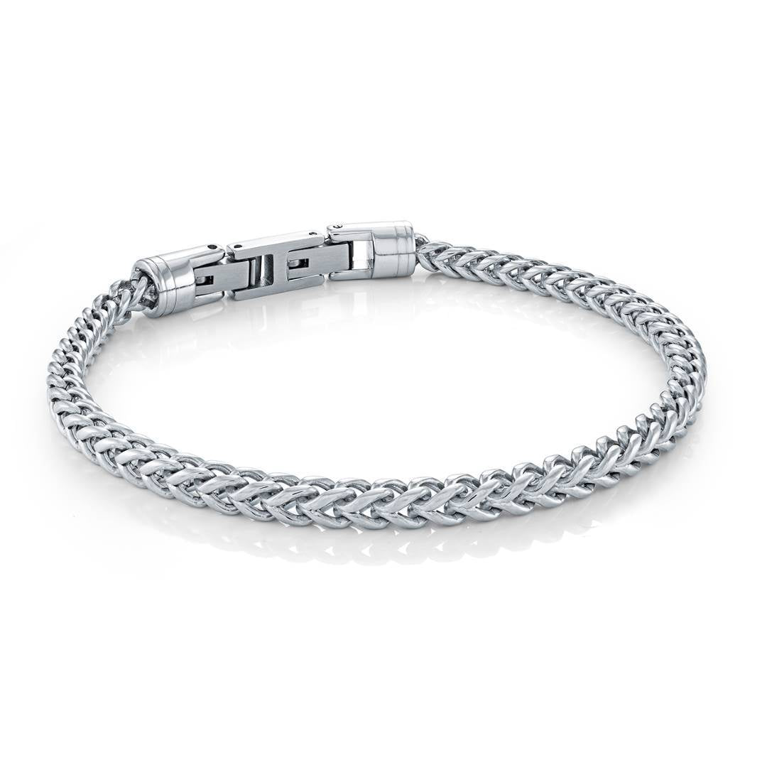 Italgem Steel 4mm Franco Bracelet — SMB784
