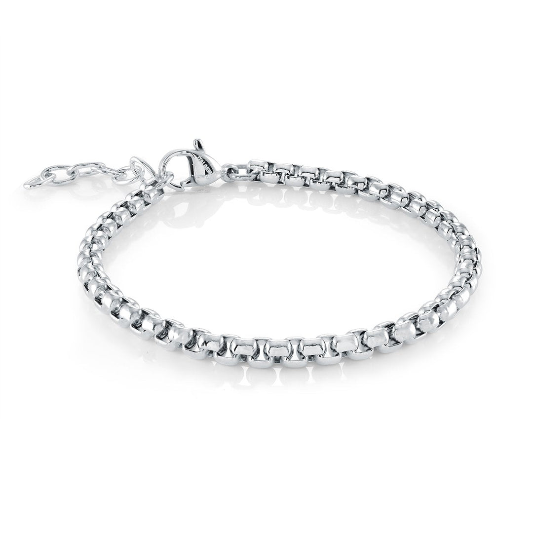 Italgem Steel 3.5mm Round Box Bracelet — SPN32-6+1