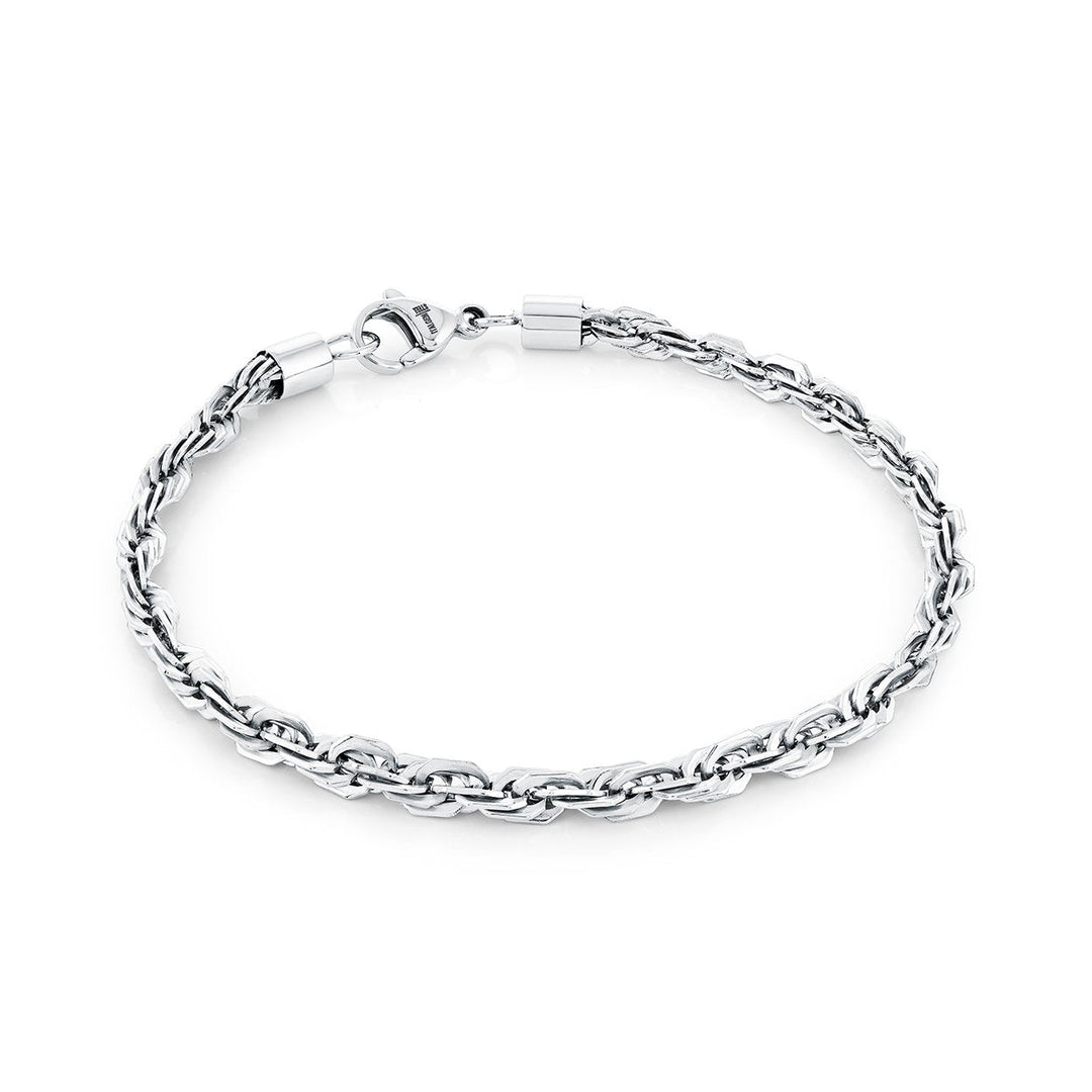 Italgem Steel 4mm Rope Bracelet — SMB876-8
