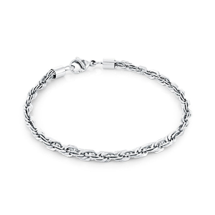 Italgem Steel 4mm Rope Bracelet — SMB876-8