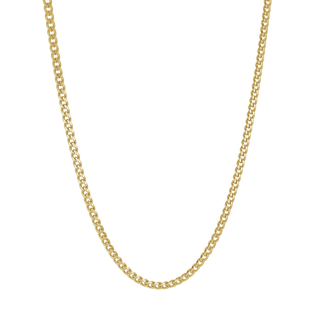 Italgem Steel 3.3mm Gold-Tone Curb Chain — SYN22-18
