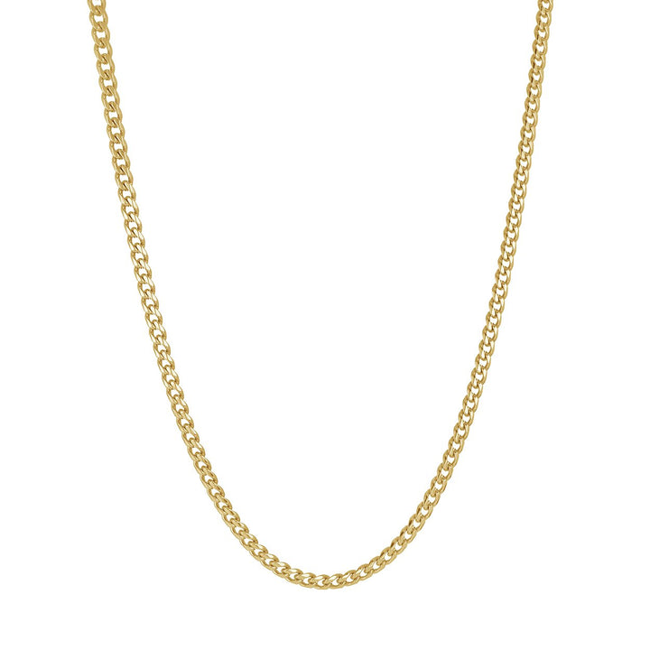 Italgem Steel 3.3mm Gold-Tone Curb Chain — SYN22-18
