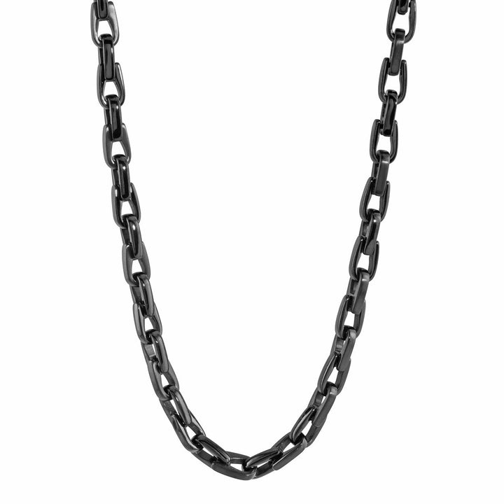 Italgem Steel Gunmetal Fancy Cable Chain — SGN7