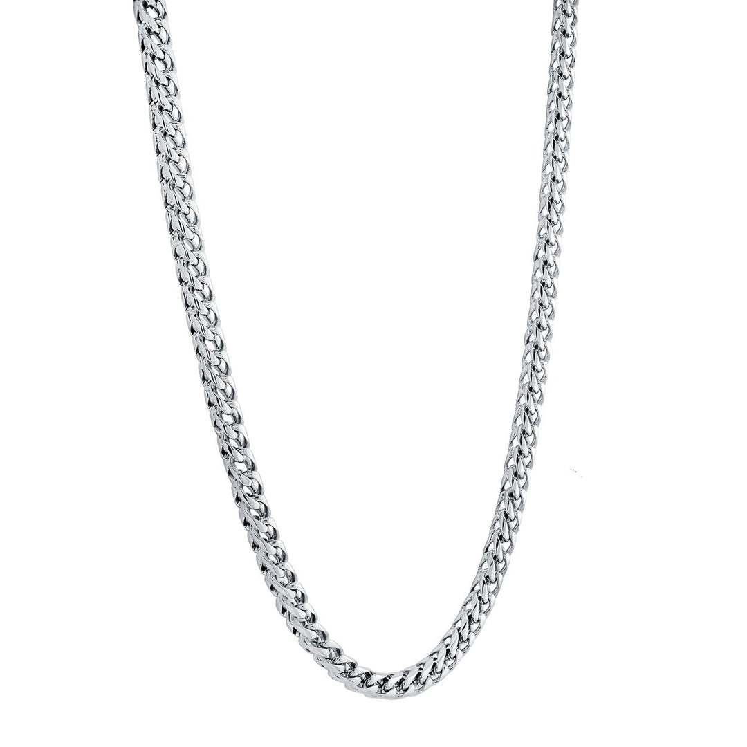 Italgem Steel 3.5mm Matte Black Round Franco Chain — SBN24-M-22