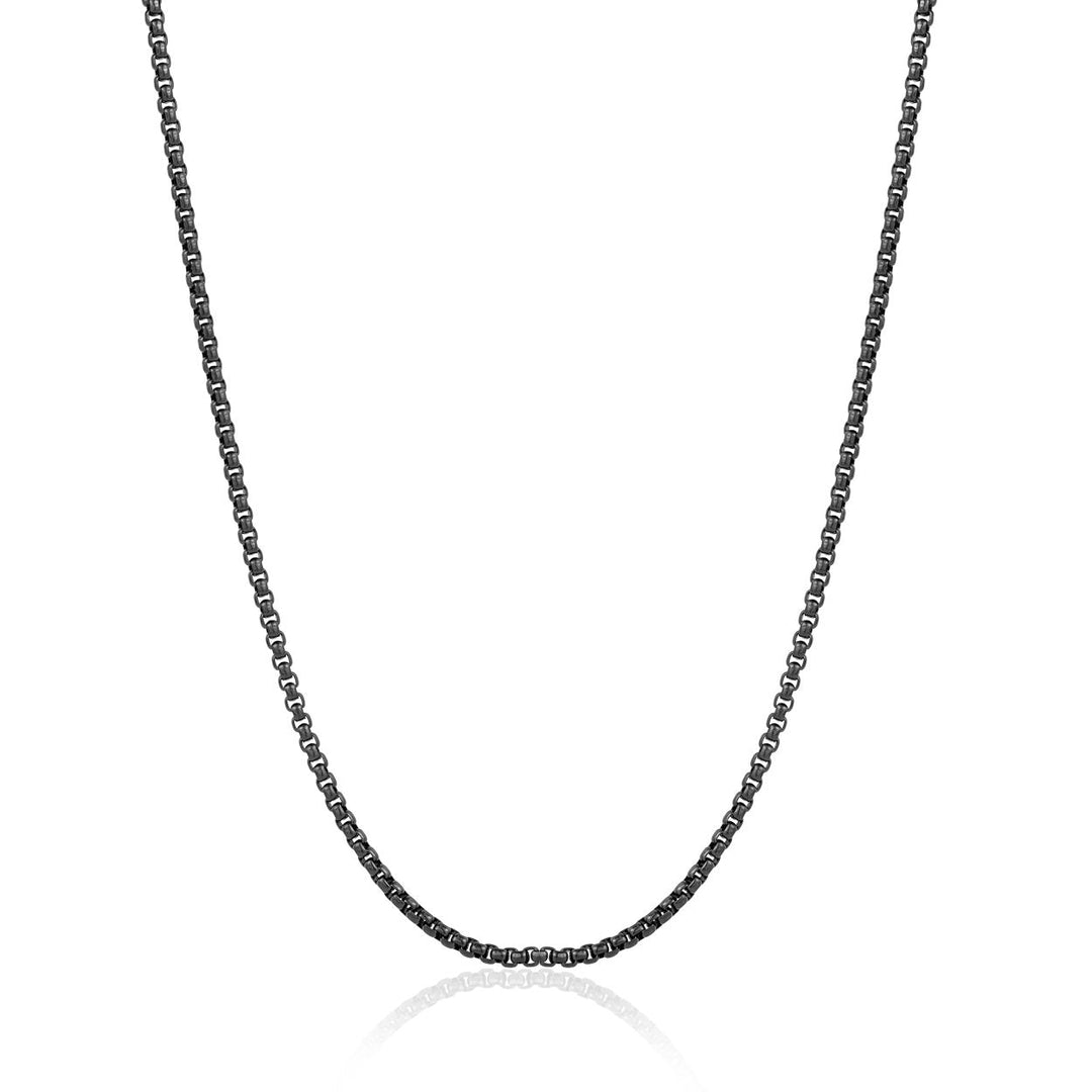Italgem Steel Black Round Box Chain — SBPN6-18
