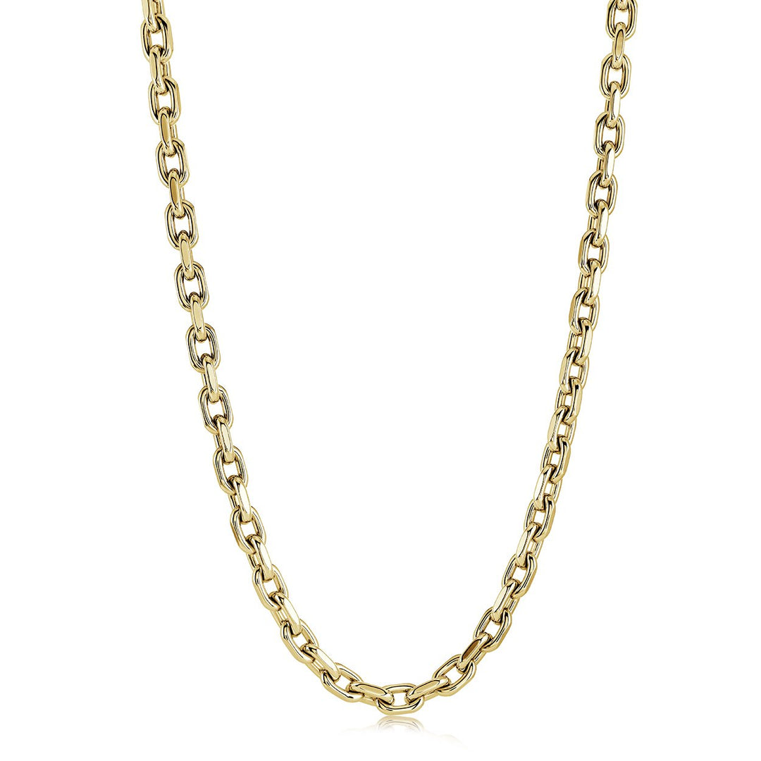 Italgem Steel 6mm Gold-Tone Anchor Chain — SYN133-22