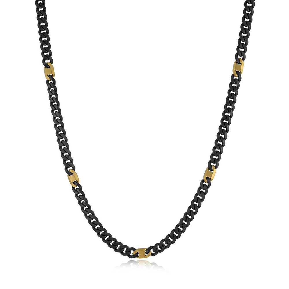 Italgem Steel 6mm Two-Tone Curb and Marine Chain — STTN30-22