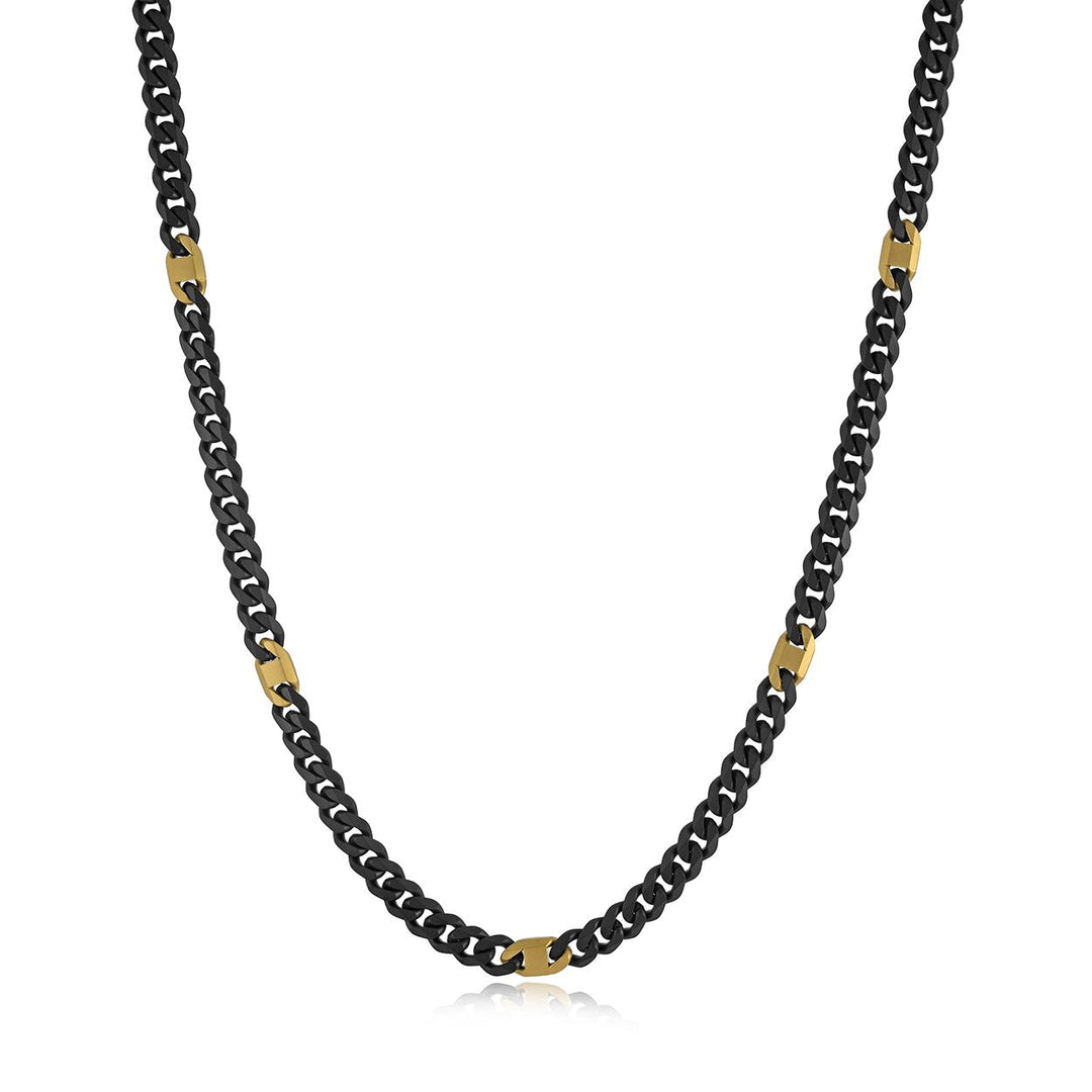 Italgem Steel 6mm Two-Tone Curb and Marine Chain — STTN30-22