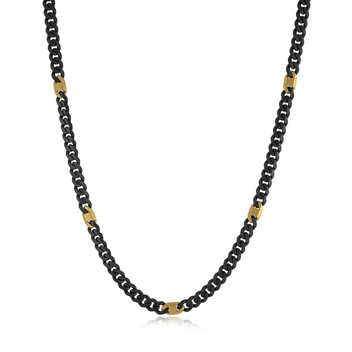 Italgem Steel 6mm Two-Tone Curb and Marine Chain — STTN30-22