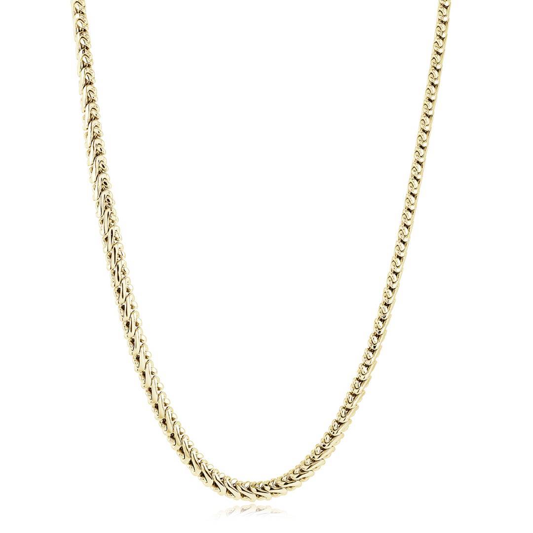 Italgem Steel 4.5mm Gold-Tone Flat S-Link Chain — SYN145-22