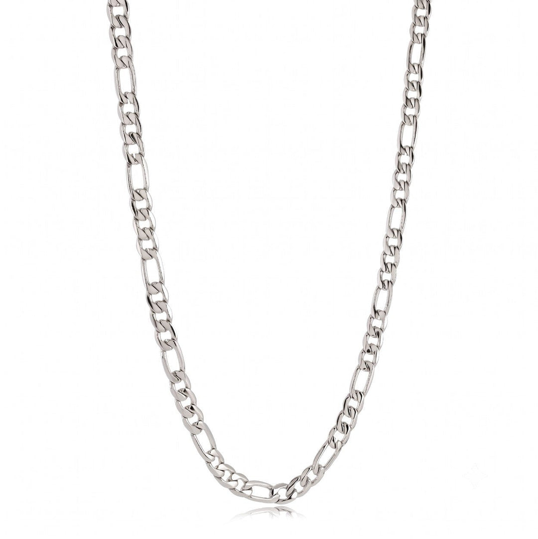 Italgem Steel 5.5mm Figaro Chain with Key Clasp — SN140-22