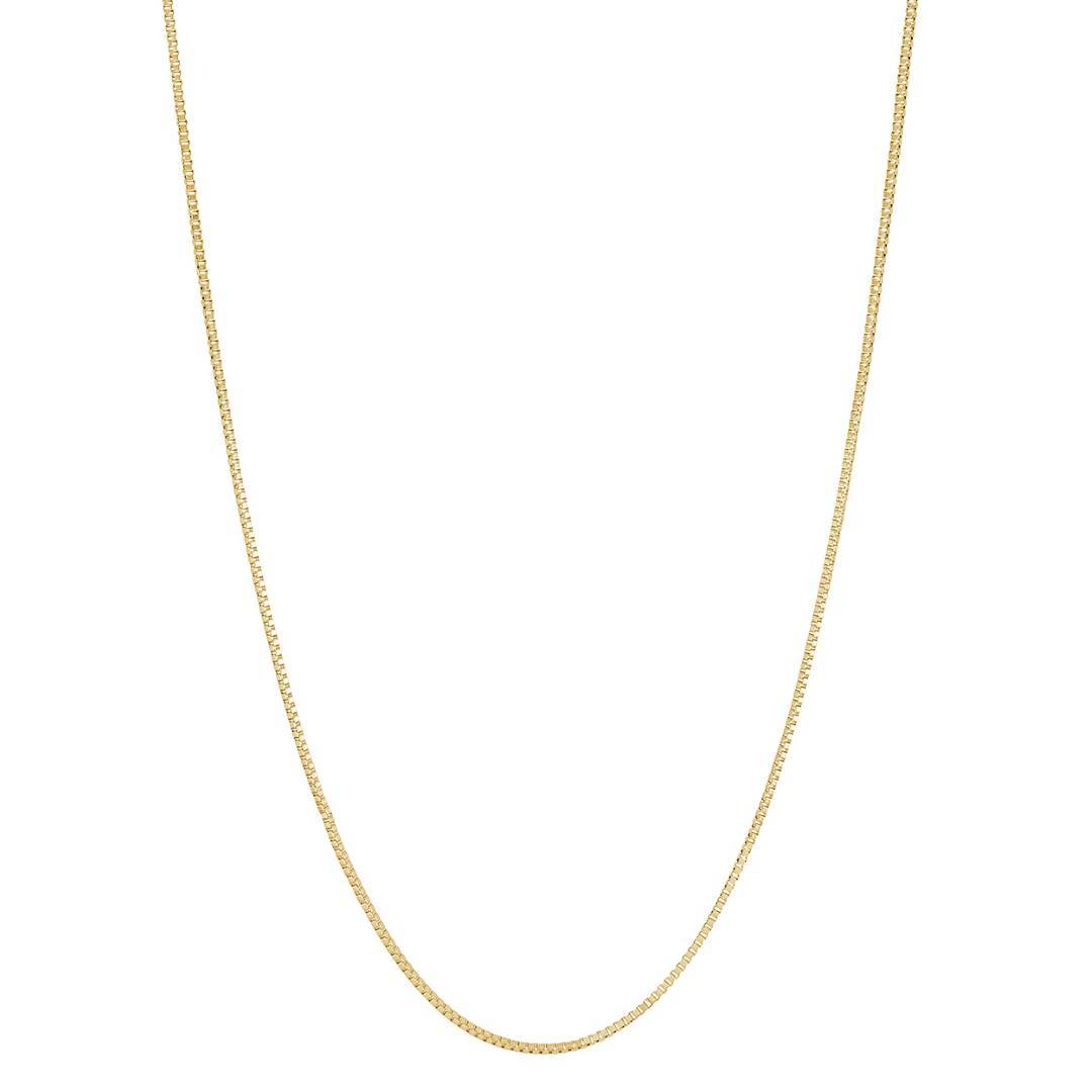 Italgem Steel 1mm Gold-Tone Box Chain — SYN94-20