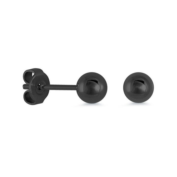 Italgem Steel 5mm Polished Ball Stud Earrings — SEA320-B