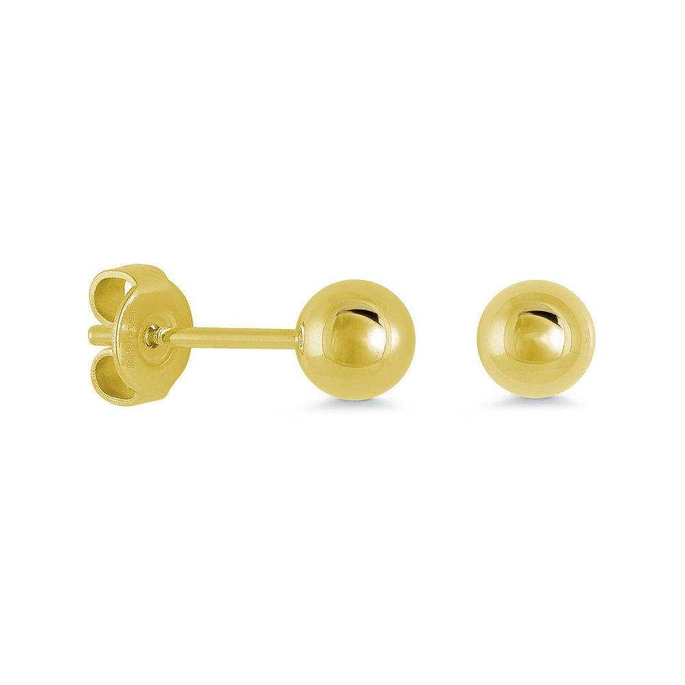 Italgem Steel 5mm Polished Ball Stud Earrings — SEA320-G