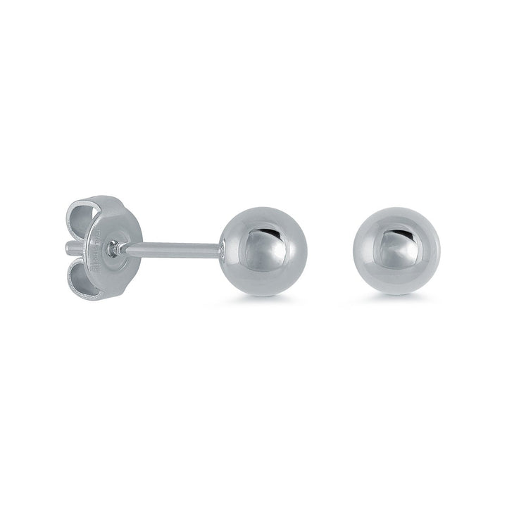 Italgem Steel 6mm Polished Ball Stud Earrings — SEA322-S