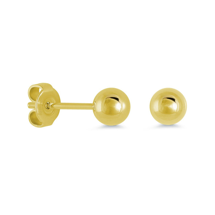 Italgem Steel 6mm Polished Ball Stud Earrings — SEA322-G
