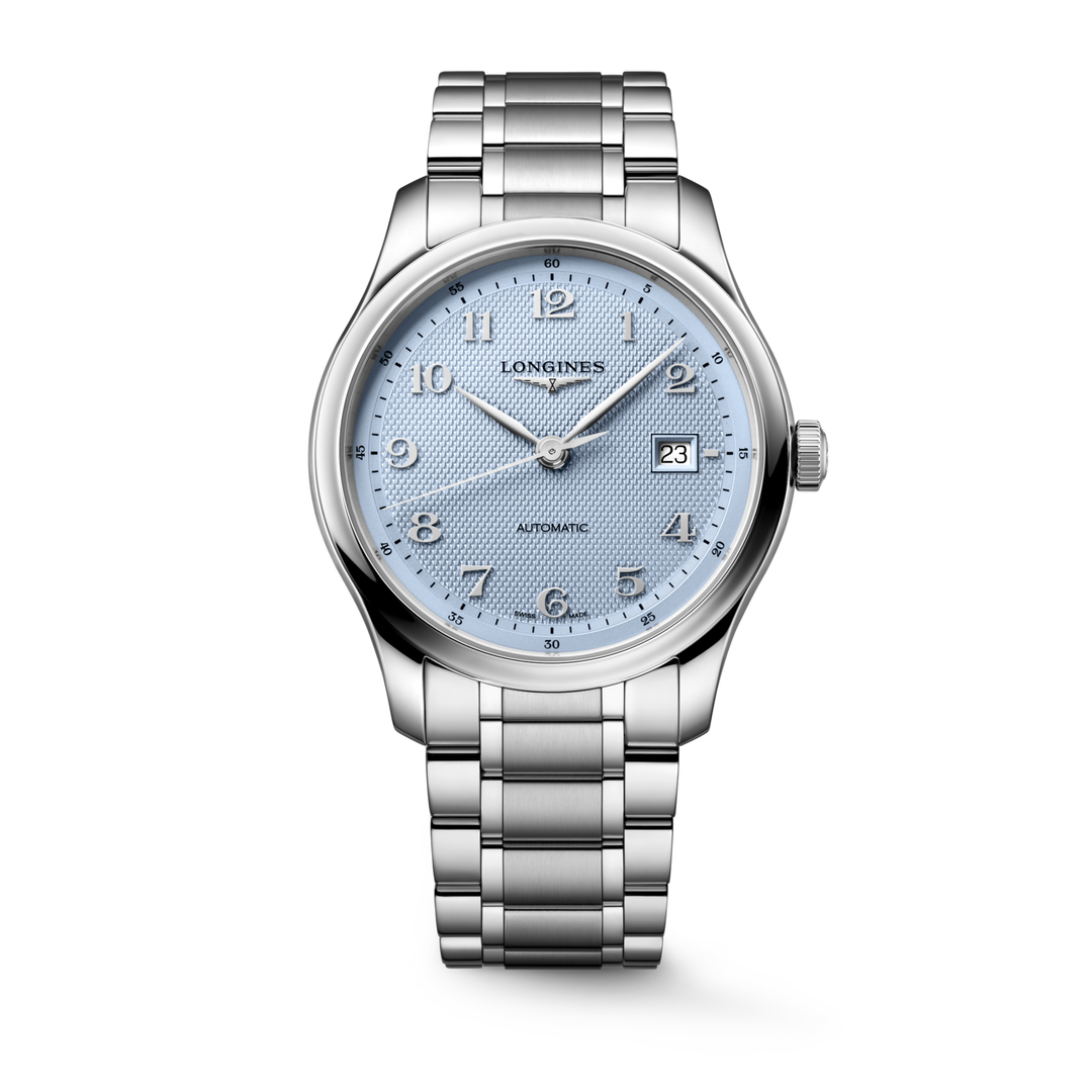 Longines Master Collection Automatic 41 mm light blue dial L2.950.4.99.6 front view
