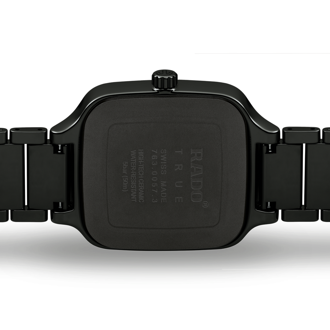 Rado True Square Automatic Diamonds 38 mm R27078722 solid case back