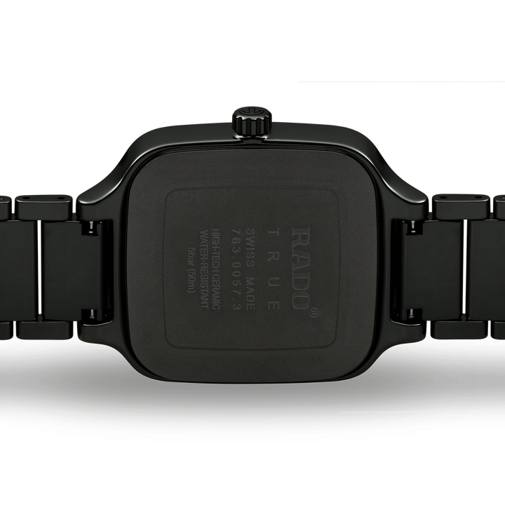 Rado True Square Automatic Diamonds 38 mm R27078722 solid case back