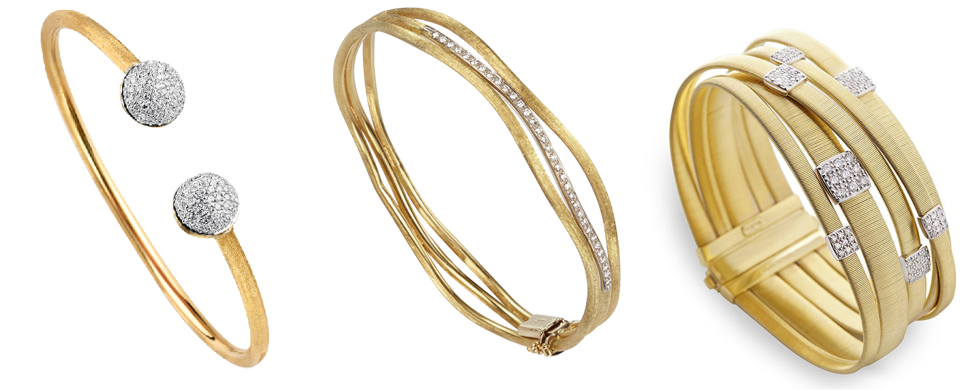 Marco Bicego Gold and Diamond Bracelets available from Golden Tree Jewellers 