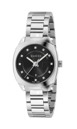 Gucci Watch 29 mm GG2570 Stainless Steel Bracelet Watch With Diamonds YA142503